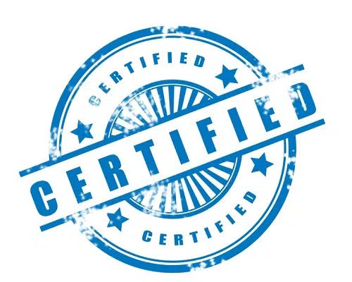 Certifications