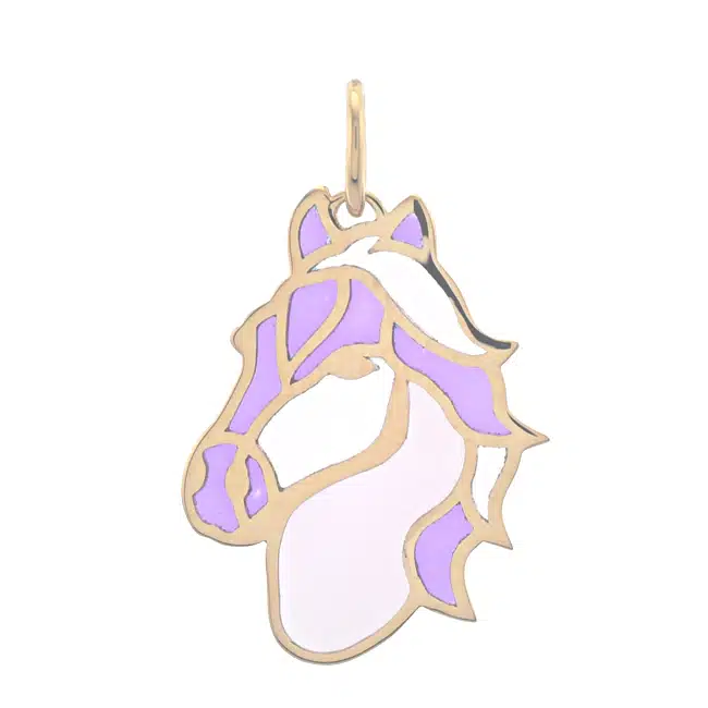 Cloisonne enamel technique on luxury gold jewelry