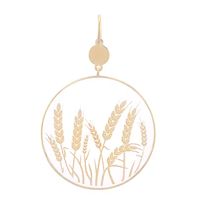 Tampon printing special effects on enameled jewelry surfaces