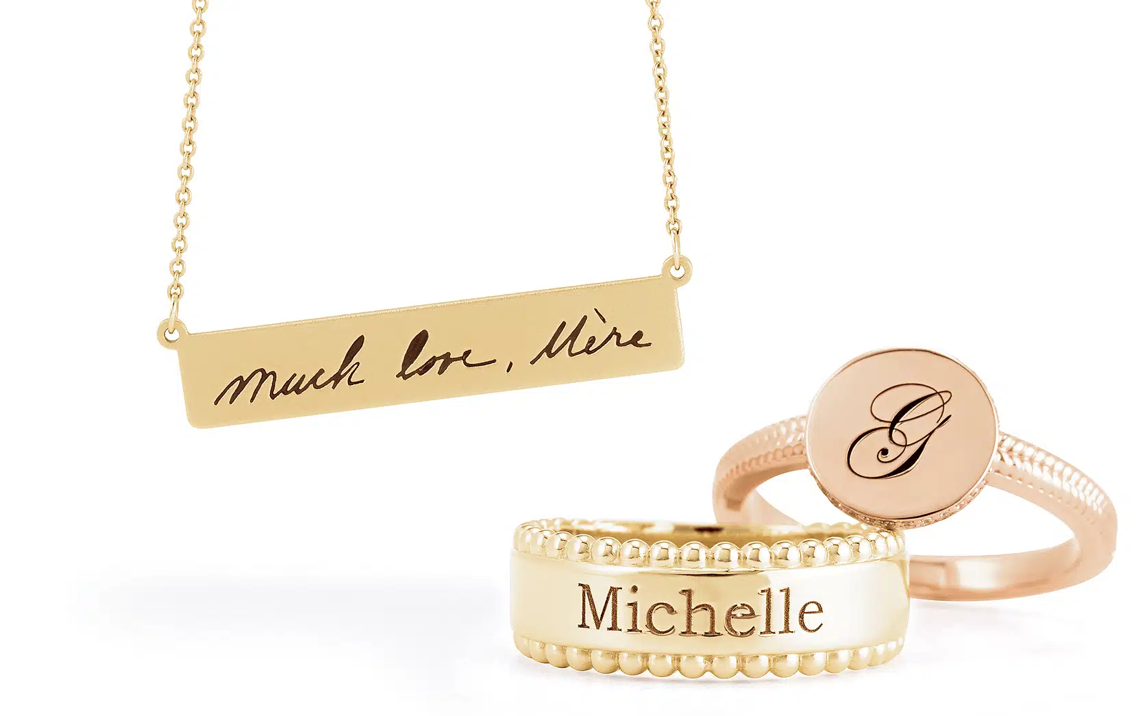 Personalized custom engraving on jewelry for unique gifts