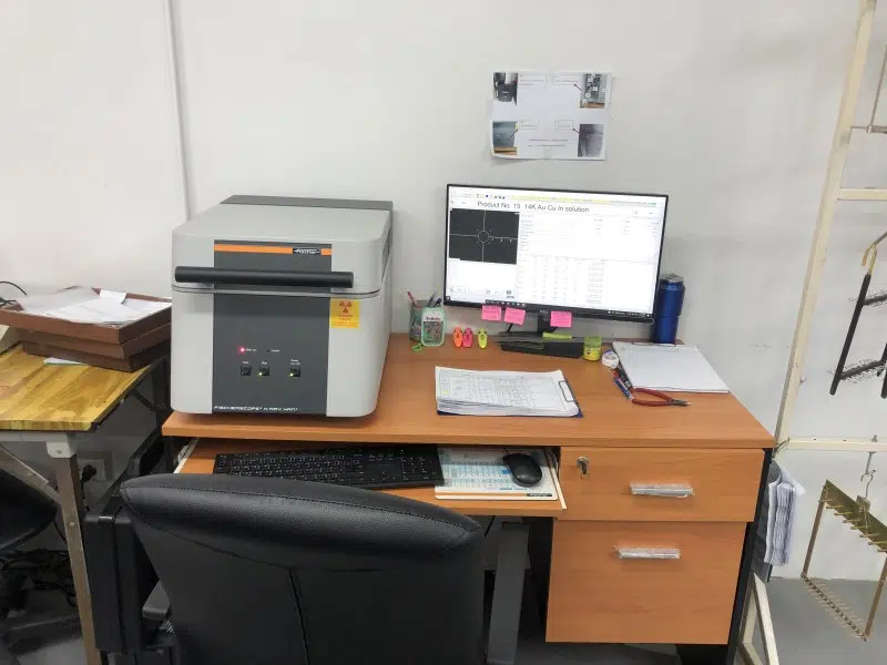 Plating thickness measurement guide for jewelry manufacturing