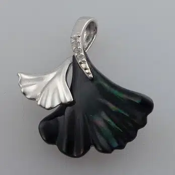 Black mother of pearl shell prepared for precision cutting and jewelry inlay